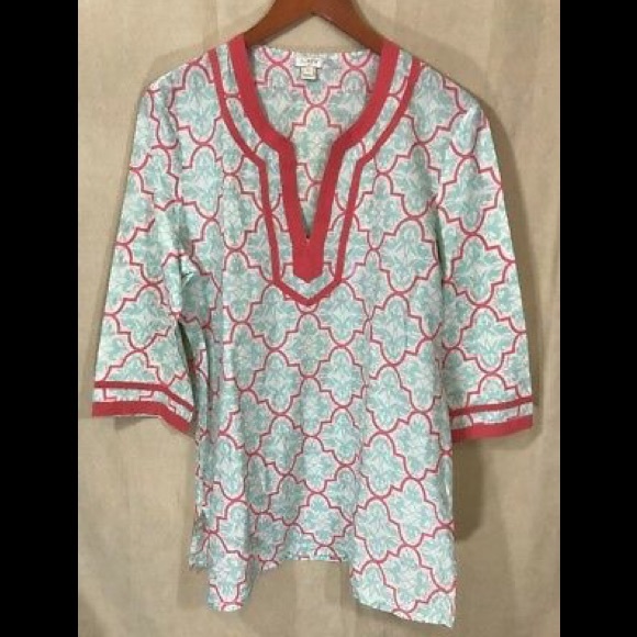 🚨SALE J.Crew Womens Tunic Blouse Aqua Blue - Picture 8 of 8